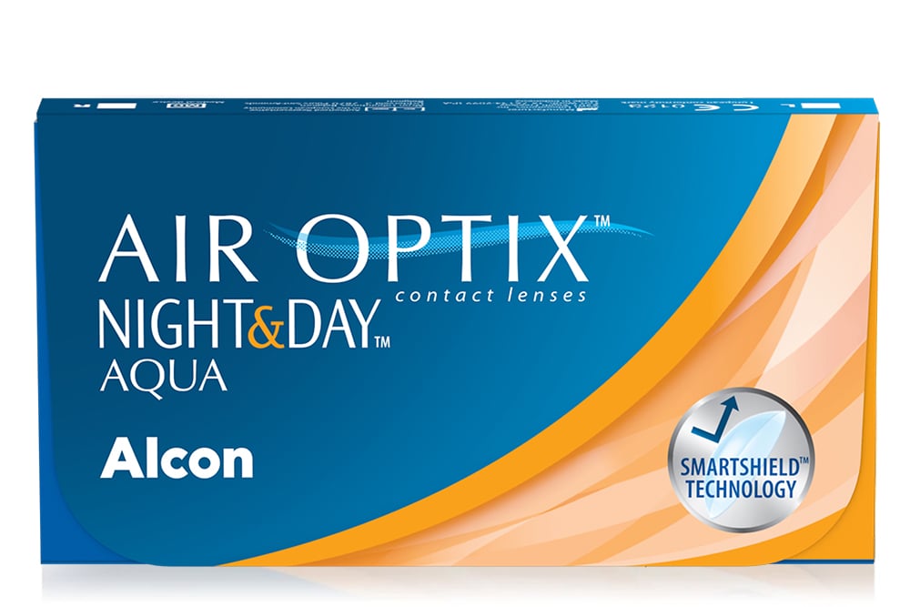 AIR OPTIX® NIGHT & DAY AQUA (monthly): 8.4 base curve - 1 Year Supply