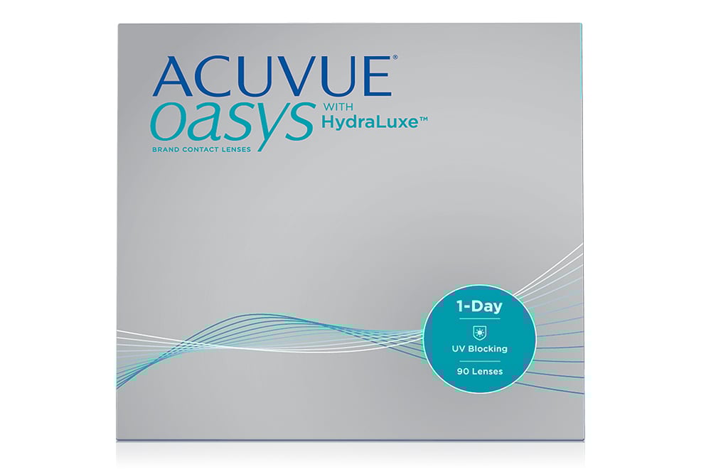 ACUVUE OASYS® 1-Day with HydraLuxe: 8.5 base curve - 3 Month Supply