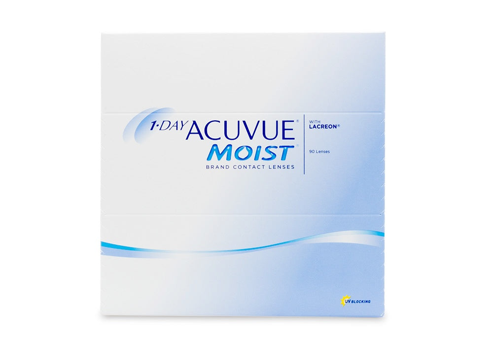 1-DAY ACUVUE® MOIST: 8.5 base curve - 3 Month Supply